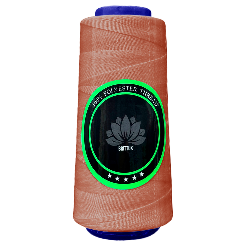 107 - ROJO CORAL - HILO POLIESTER - BRITTUX ★