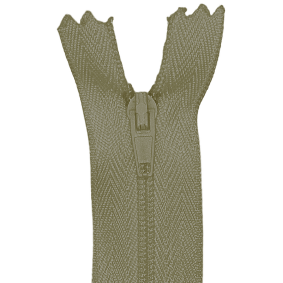 428 - CREMALLERA ESTANDAR - BEIGE VERDE OLIVA APAGADO