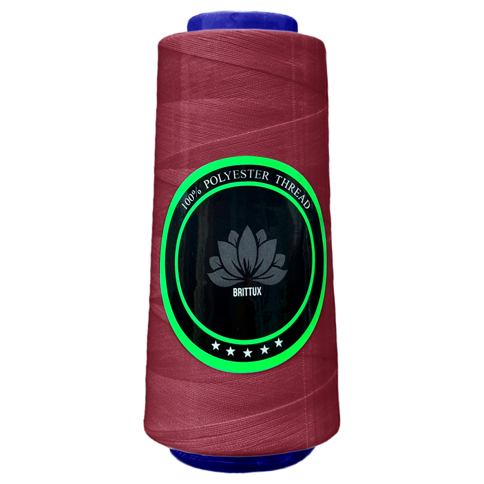 117 - VINOTINTO VIVO - HILO POLIESTER - BRITTUX ★