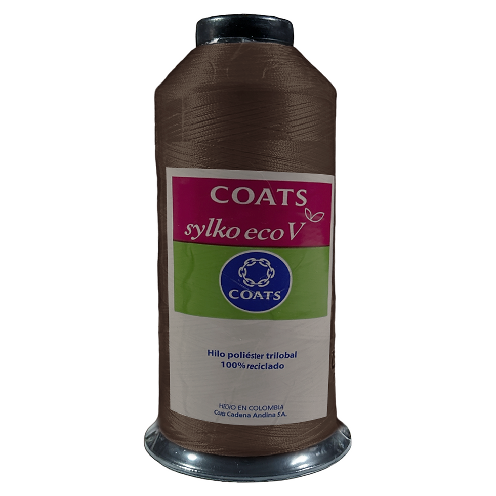 7306 - HILO DE BORDAR - COATS SYLKO - 492 - CAFÉ ROJIZO