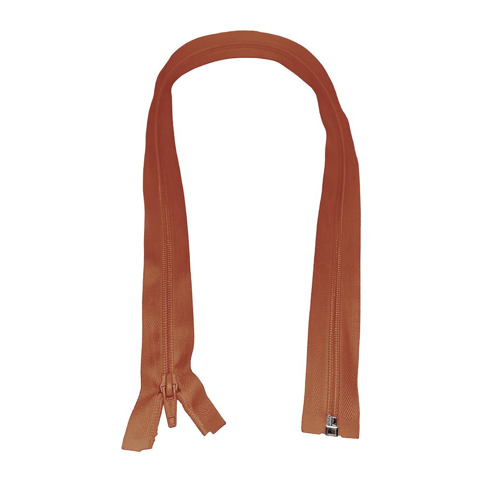 150 - CIERRE CHAQUETA 75CM - TERRACOTA