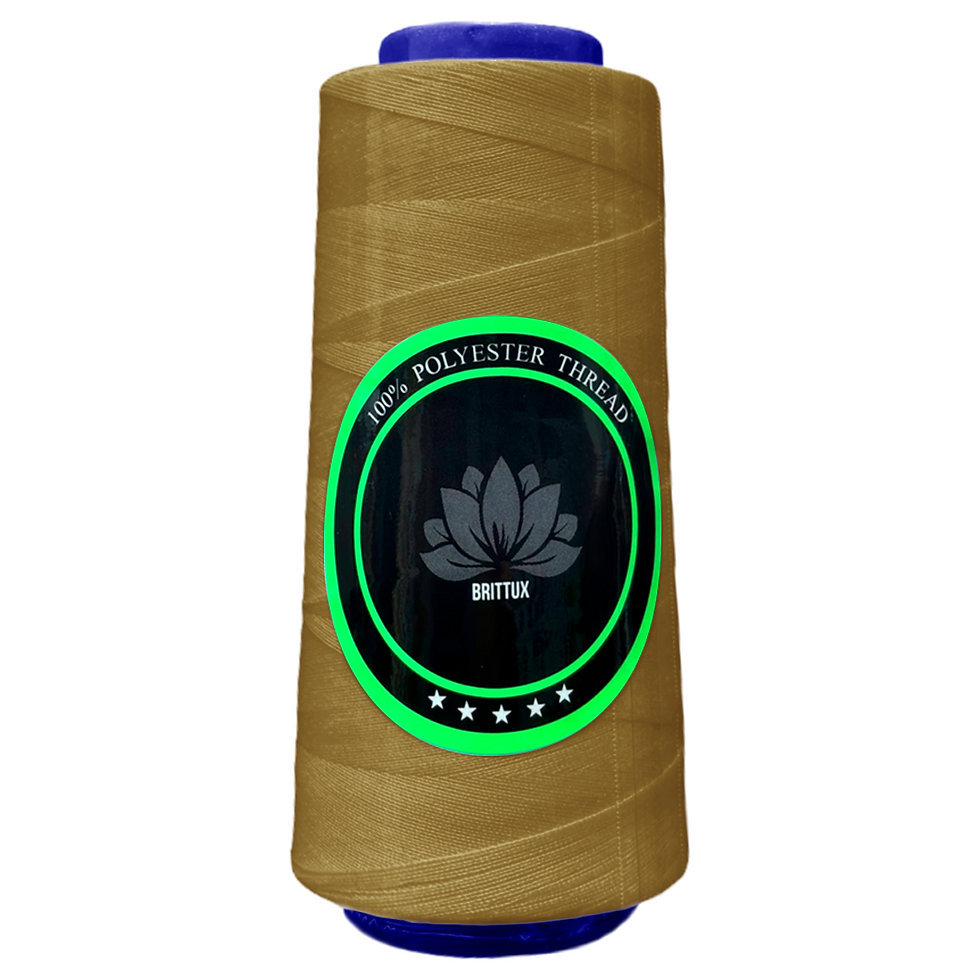 445 - OCRE VIVO OSCURO - HILO POLIESTER - BRITTUX ★