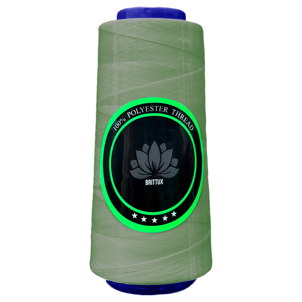 206 - VERDE OLIVA SECO - HILO POLIESTER - BRITTUX ★