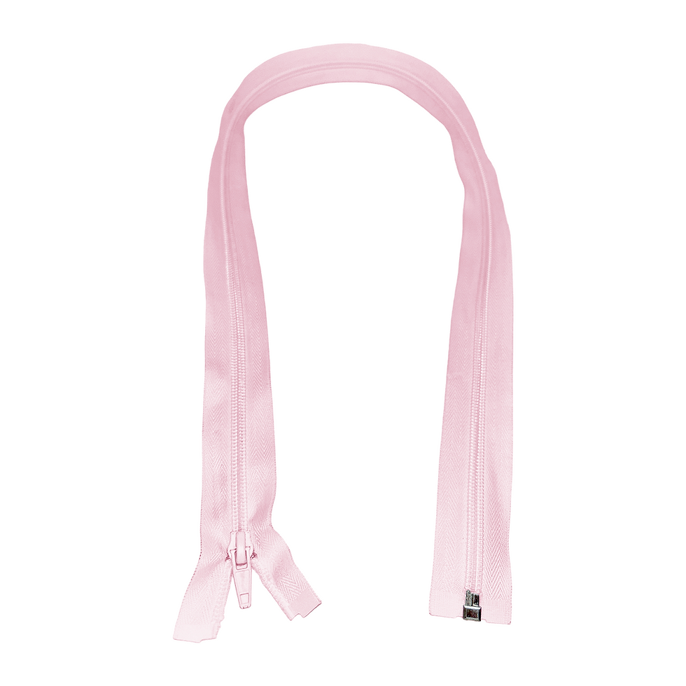 156 - CIERRE CHAQUETA 75CM - ROSADO NEUTRAL