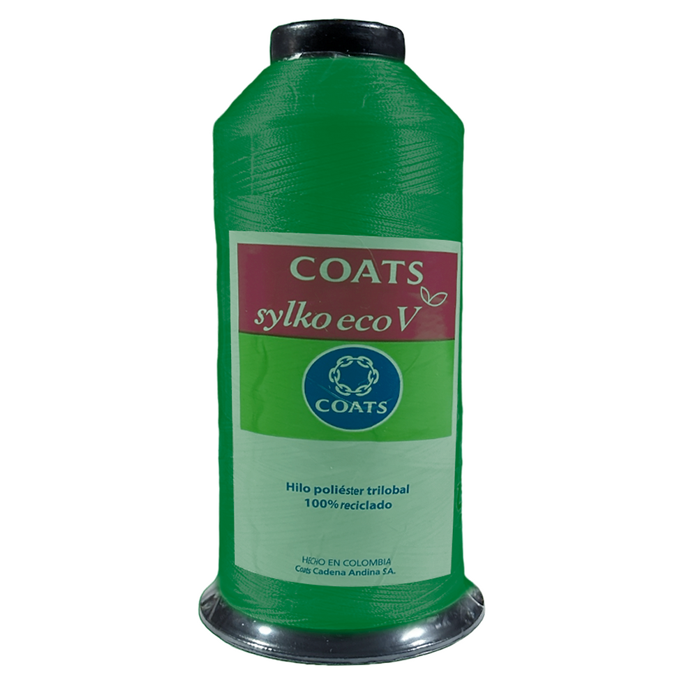 7075 - HILO DE BORDAR - COATS SYLKO - 213 - VERDE NAVIDAD O ANTIOQUIA ESTÁNDAR