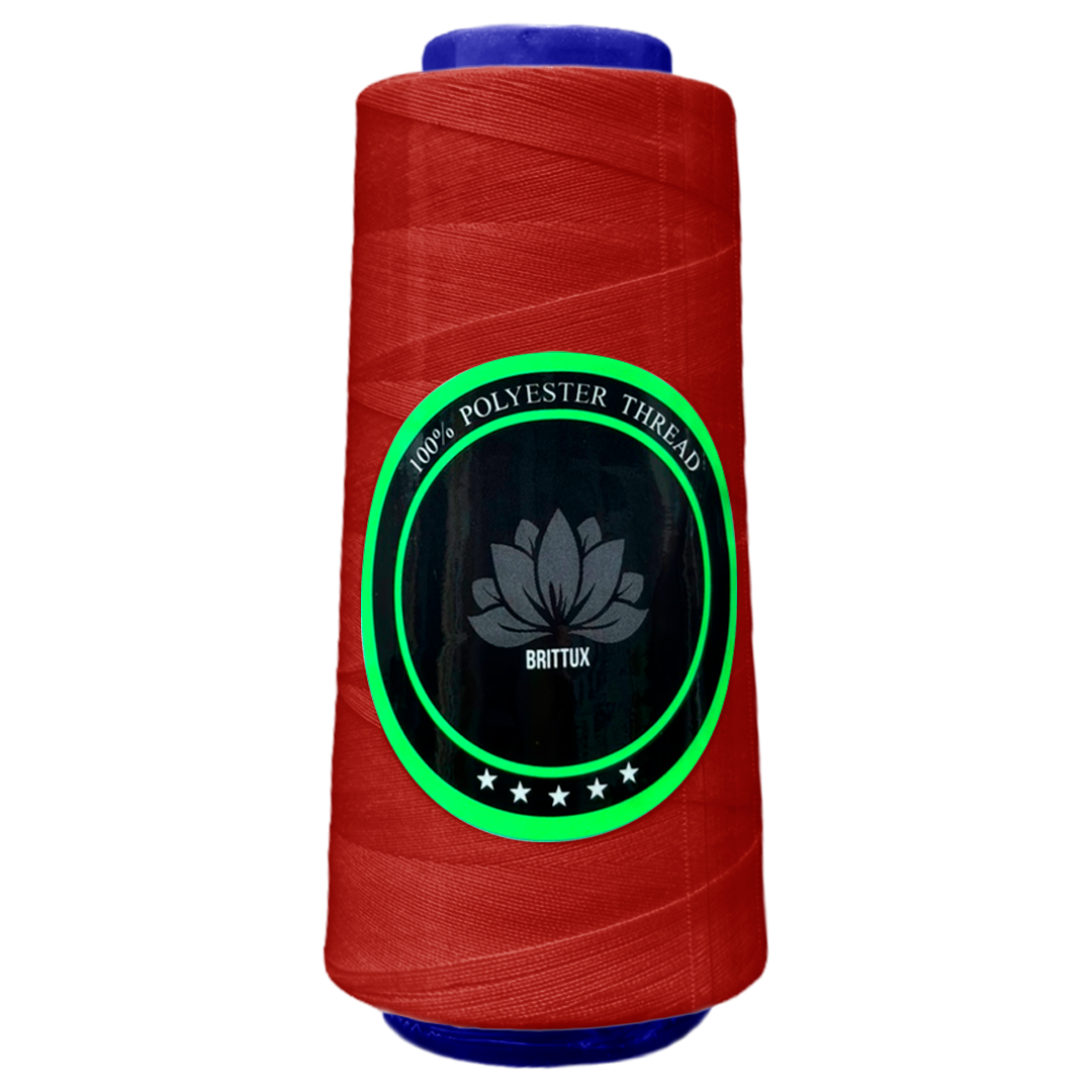 112 - ROJO VIVO - HILO POLIESTER - BRITTUX ★