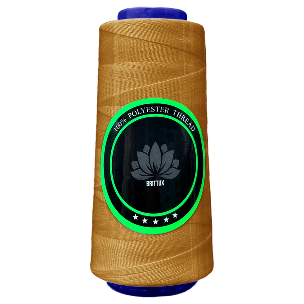 444 - OCRE MUY VIVO - HILO POLIESTER - BRITTUX ★