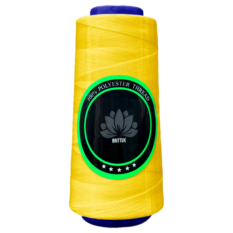 385 - AMARILLO BANDERA - HILO POLIESTER - BRITTUX ★