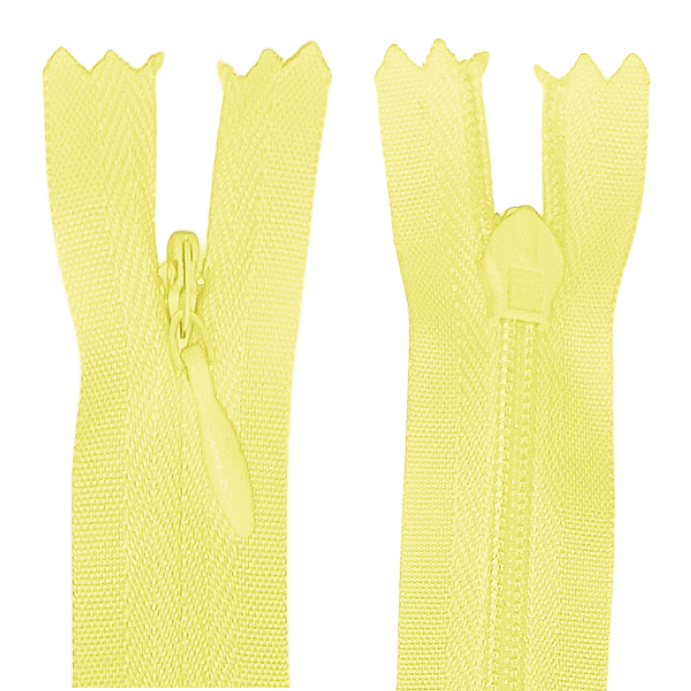 380 - CREMALLERA INVISIBLE - AMARILLO CLARO