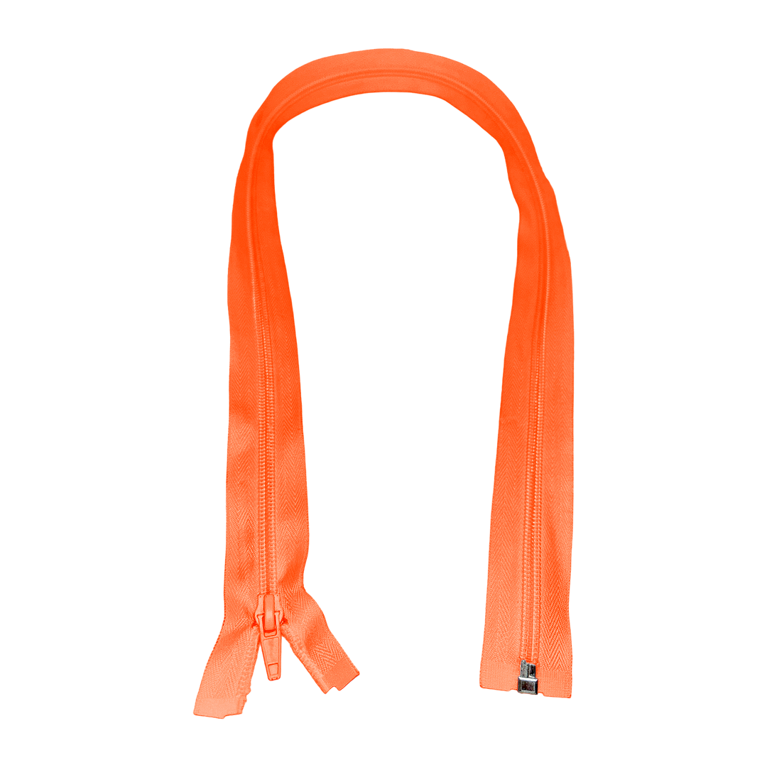 1032 - CIERRE CHAQUETA 75CM - NARANJA NEÓN