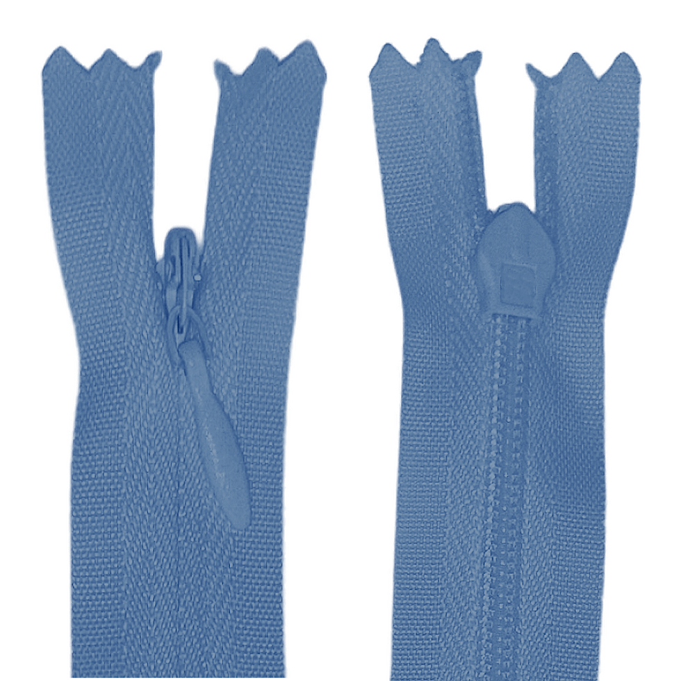 284 - CREMALLERA INVISIBLE - AZUL CIELO OSCURO