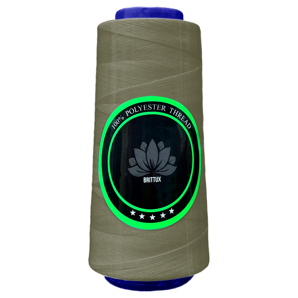 395 - OLIVA ENVEJECIDO - HILO POLIESTER - BRITTUX ★