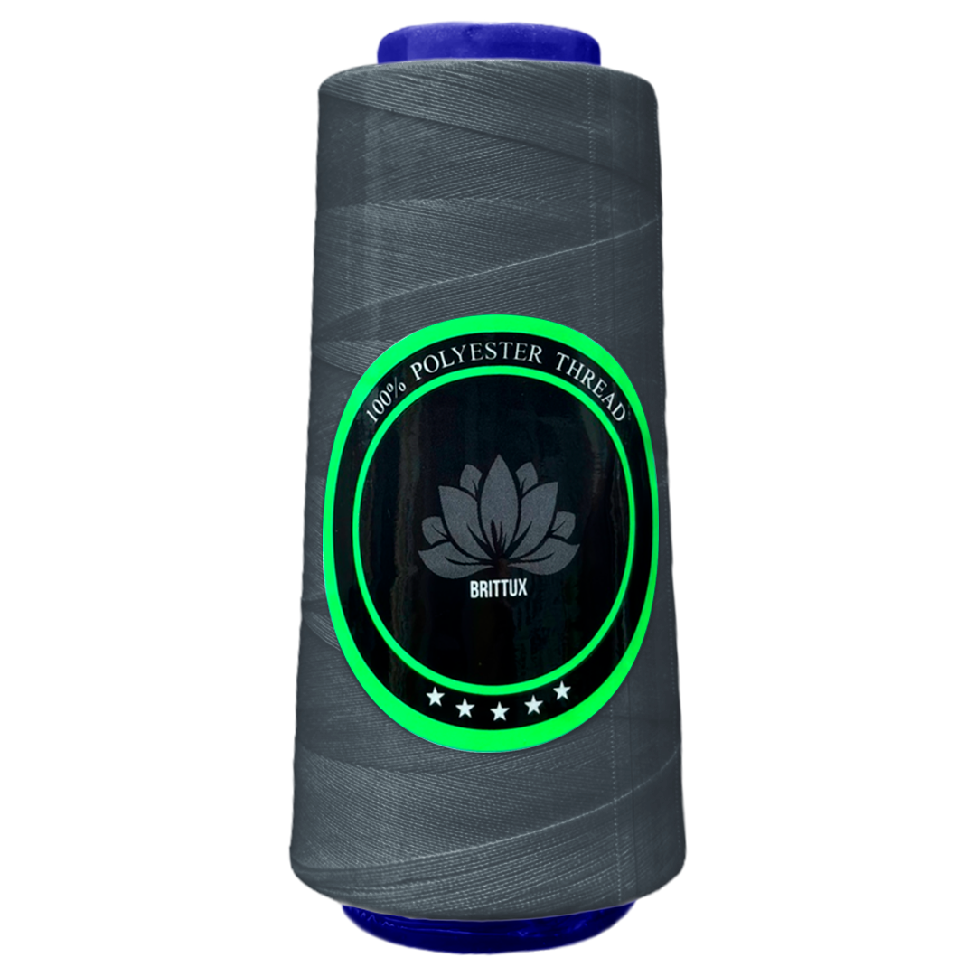 348 - GRIS PETRÓLEO - HILO POLIESTER - BRITTUX ★