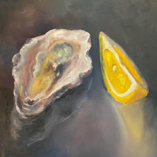 lunch time 9x12 oil on panel