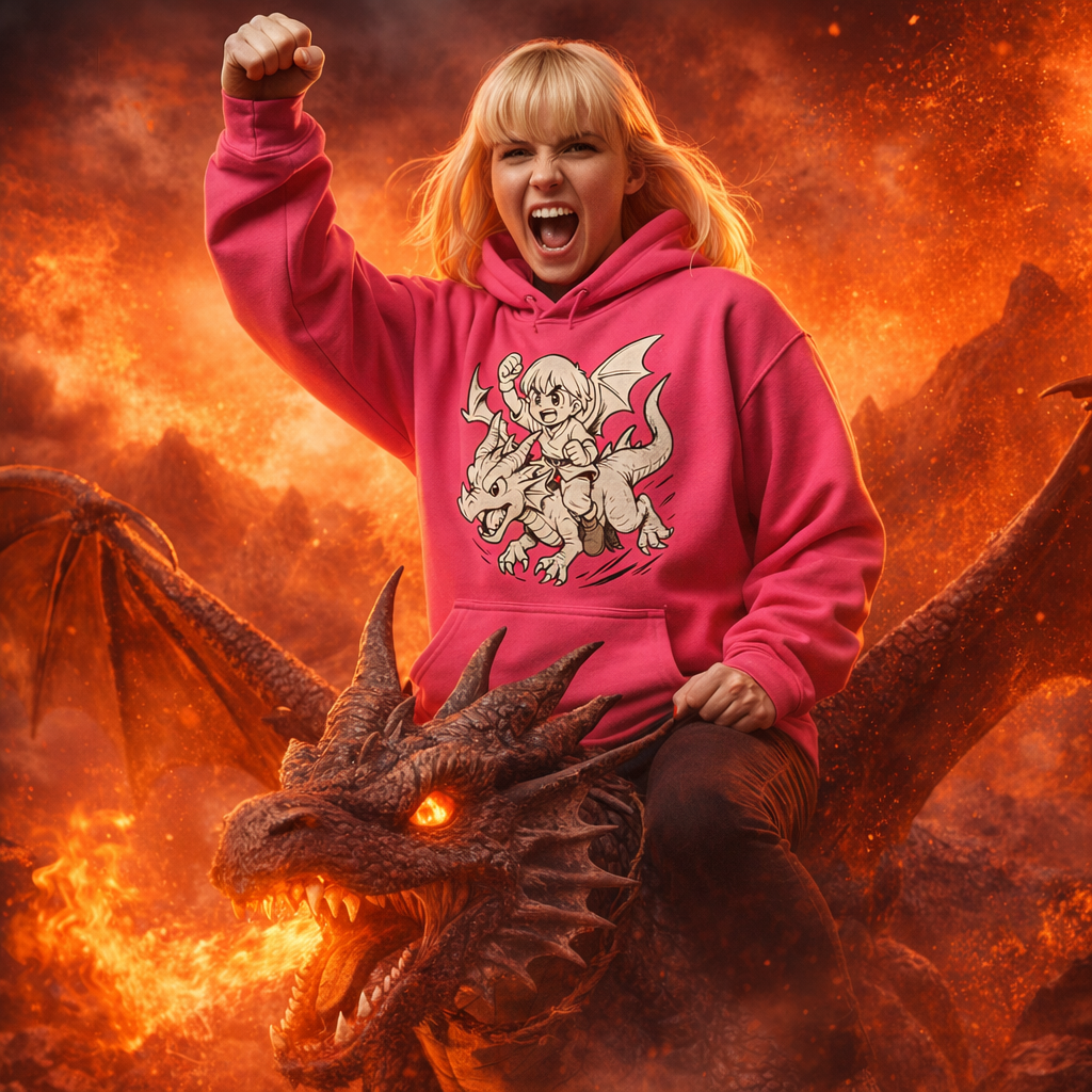 Shonen Dragon Rider Anime Hoodie
