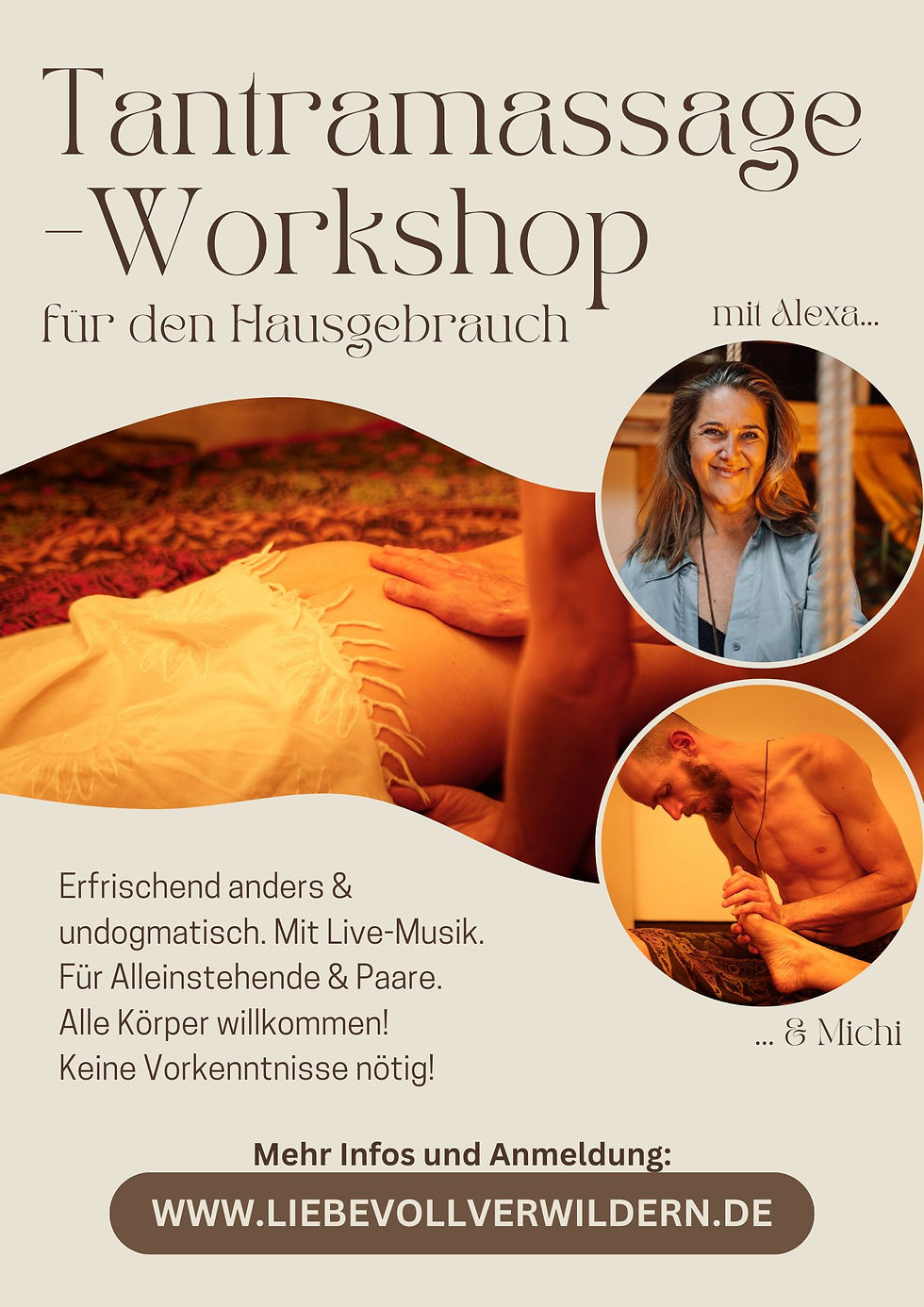 Tantramassage-Workshop für den Hausgebrauch