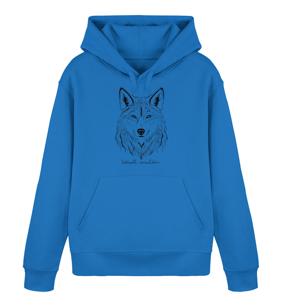 Miniaturbild: Wölfin  - Unisex Organic Hoodie 2.0 ST/ST 
