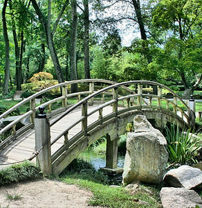 Wooden Garden Bridge