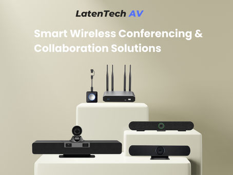 LatenTech AV Video Bar, Video Conference Bar,