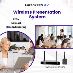 Revolutionize Your Meetings in India with LatenTech AV Wireless Presentation System