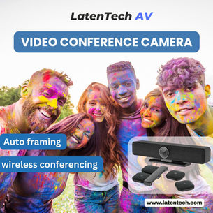 Celebrate Holi with Seamless Connectivity: LatenTech Wireless Presentation System & AV Video Conference Camera