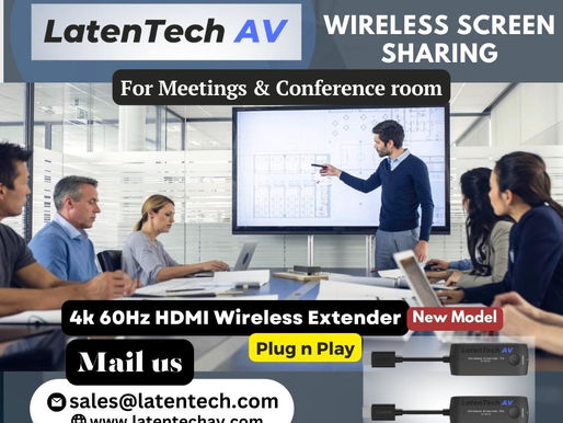 ELIMINATE THE NEED FOR HDMI CABLES, SIMPLIFY YOUR LIFE WITH LATENTECH AV HDMI WIRELESS EXTENDER