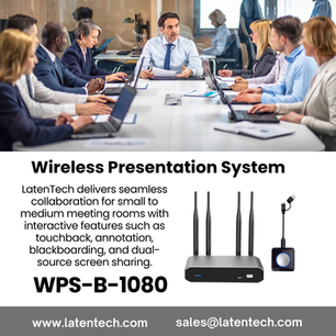 Revolutionize Your Meetings with LatenTech AV Wireless Presentation System