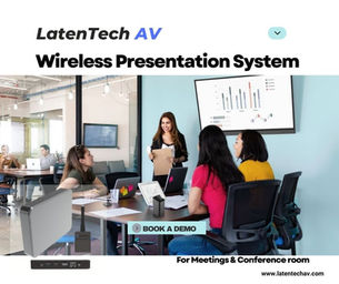 Revolutionize Your Presentations with LatenTech AV Wireless Presentation System