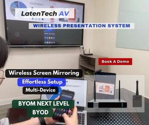 💼Presentations and Collaboration Made Simple: Effortless Setup with LatenTech AV Wireless Presentation System!🔗