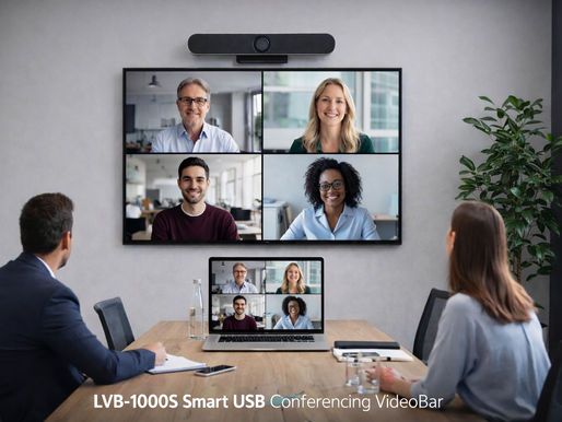 Upgrade Your Meeting Room with LatenTech AV LVB-1000S – The Best 4K All-in-One Video Bar for BYOM in India