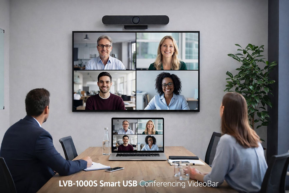Upgrade Your Meeting Room with LatenTech AV LVB-1000S – The Best 4K All-in-One Video Bar for BYOM in India