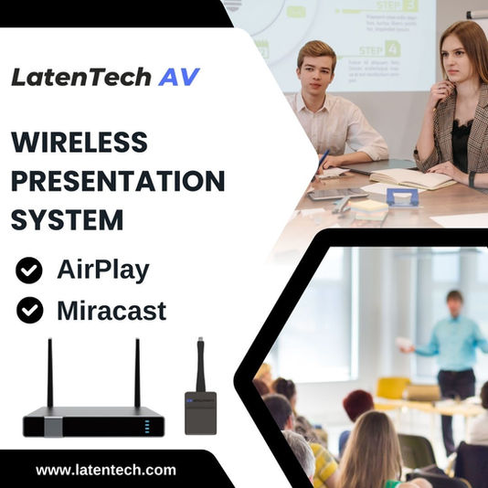 Transform Your Meetings with LatenTech AV Wireless Presentation System