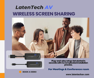 Unveiling the Future of Screen Sharing: Introducing LatenTech AV Wireless Type-C to HDMI Solution