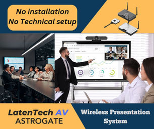 MAKES YOUR LIFE EASY! LATENTECH AV ASTROGATE WIRELESS PRESENTATION SOLUTION