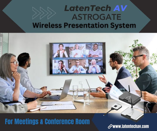 KICK OFF YOUR PRESENTATION WITH JUST ONE CLICK AND PRESENT SMOOTHLY WITH LATENTECH AV ASTROGATE!