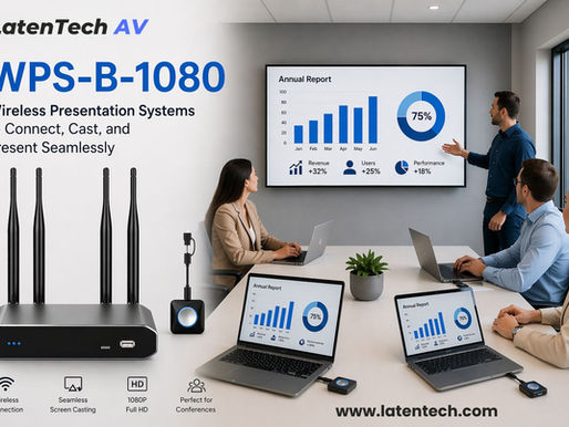 LatenTech AV WPS-B-1080: Connect, Cast, and Present Seamlessly in Modern Workspaces