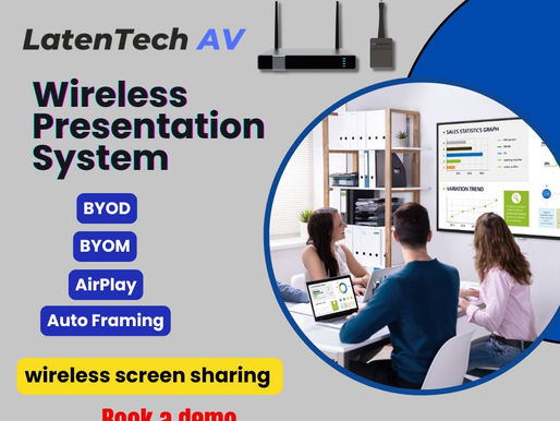 Transform Your Meeting Room with LatenTech AI Wireless Presentation System