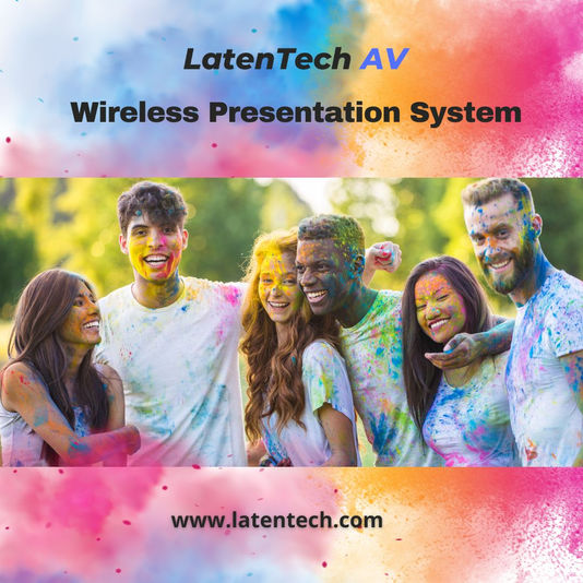 Celebrate Holi with Seamless Connectivity: LatenTech Wireless Presentation System & AV Video Conference Camera