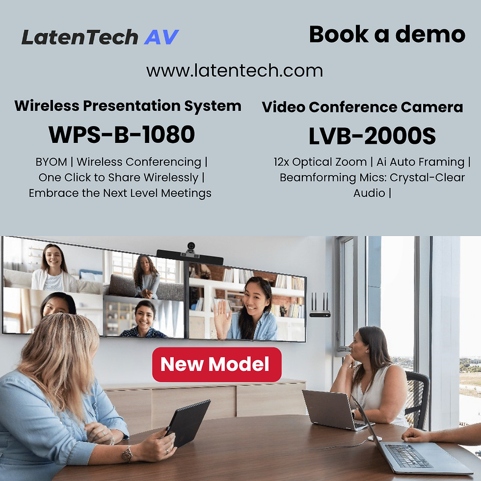 Smarter Meetings with LatenTech AV WPS-B-1080