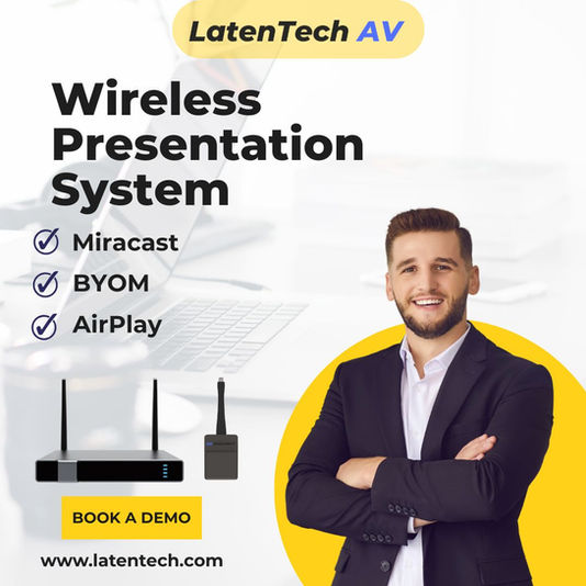 Upgrade Your Meeting Room with LatenTech AV Wireless Presentation System