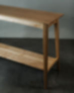 Thumbnail: Maple hall table with shelf