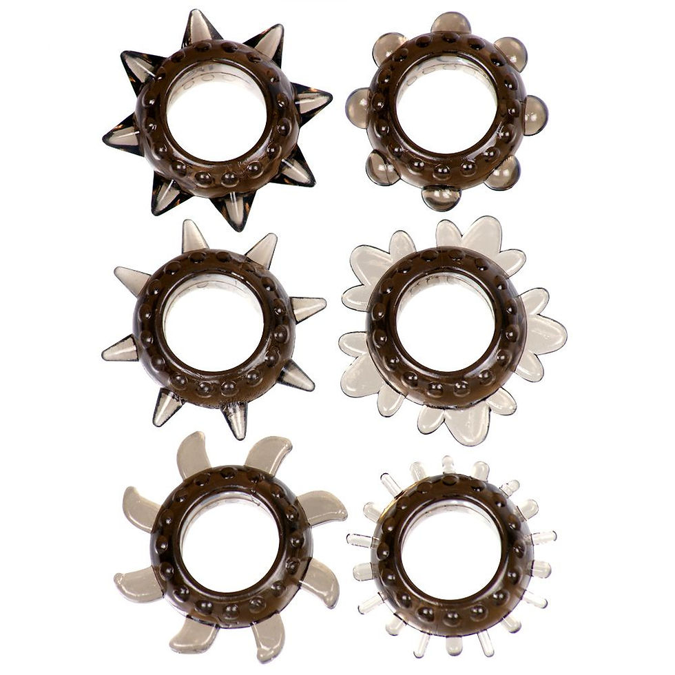 Thumbnail: Tickler Set Textured Ring Smoke