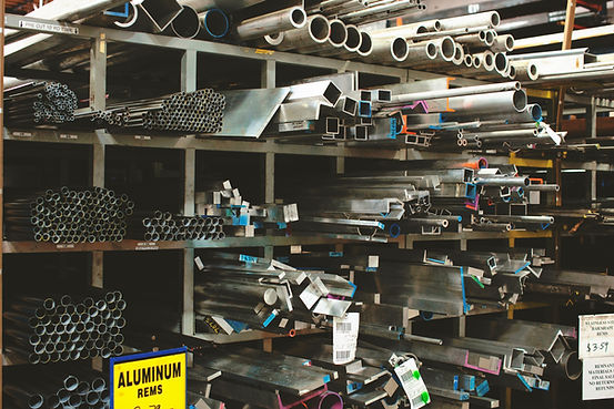 Stacked Aluminum Tubes