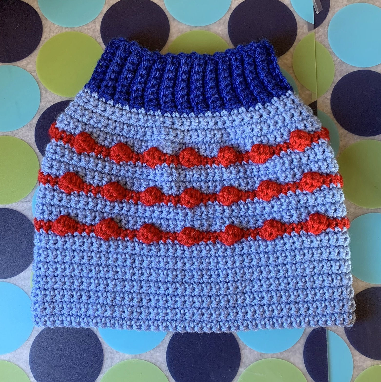 Size M+ Dog Sweater Vest - All Aboard