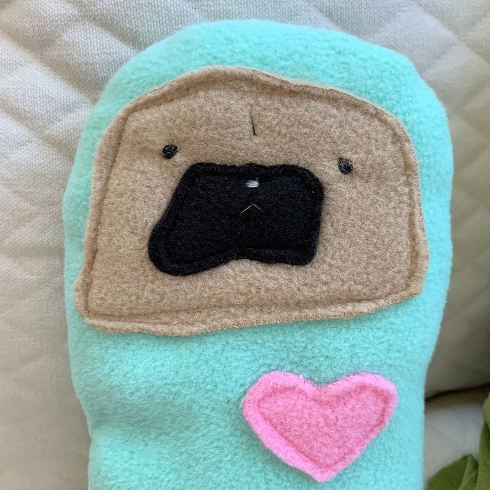 Thumbnail: Spud - The Sweet Pea Bummlie - Mint ~ Stuffing Free - Active Chewers