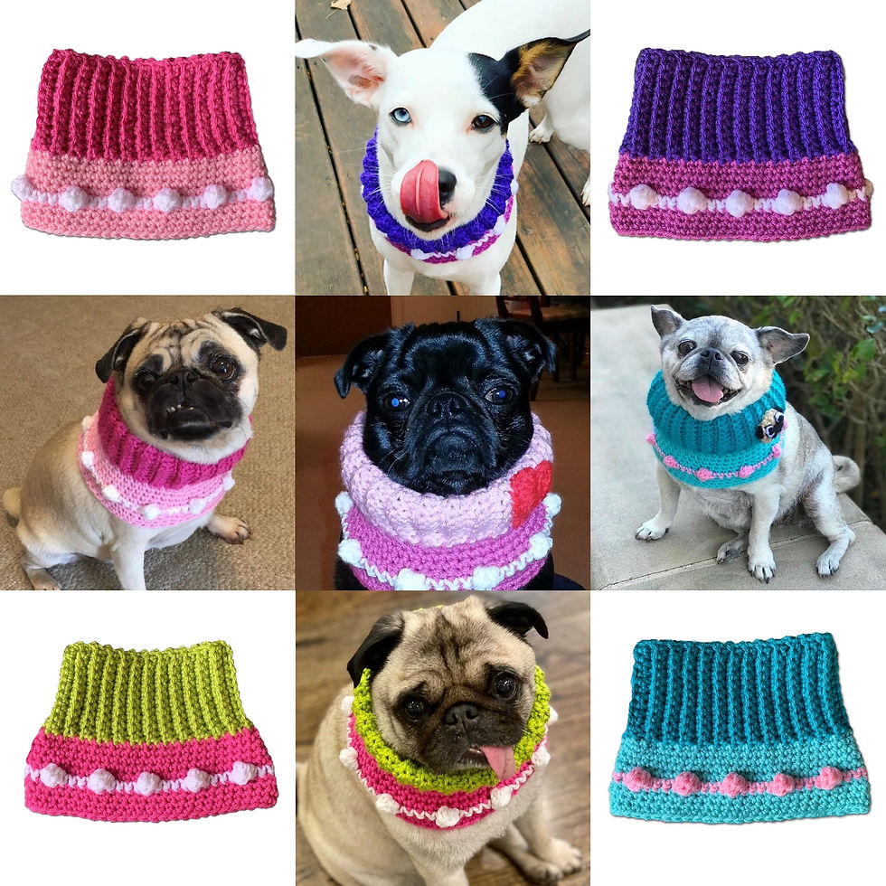 Thumbnail: Size M - Woofie Warmer - Berries & Cherries