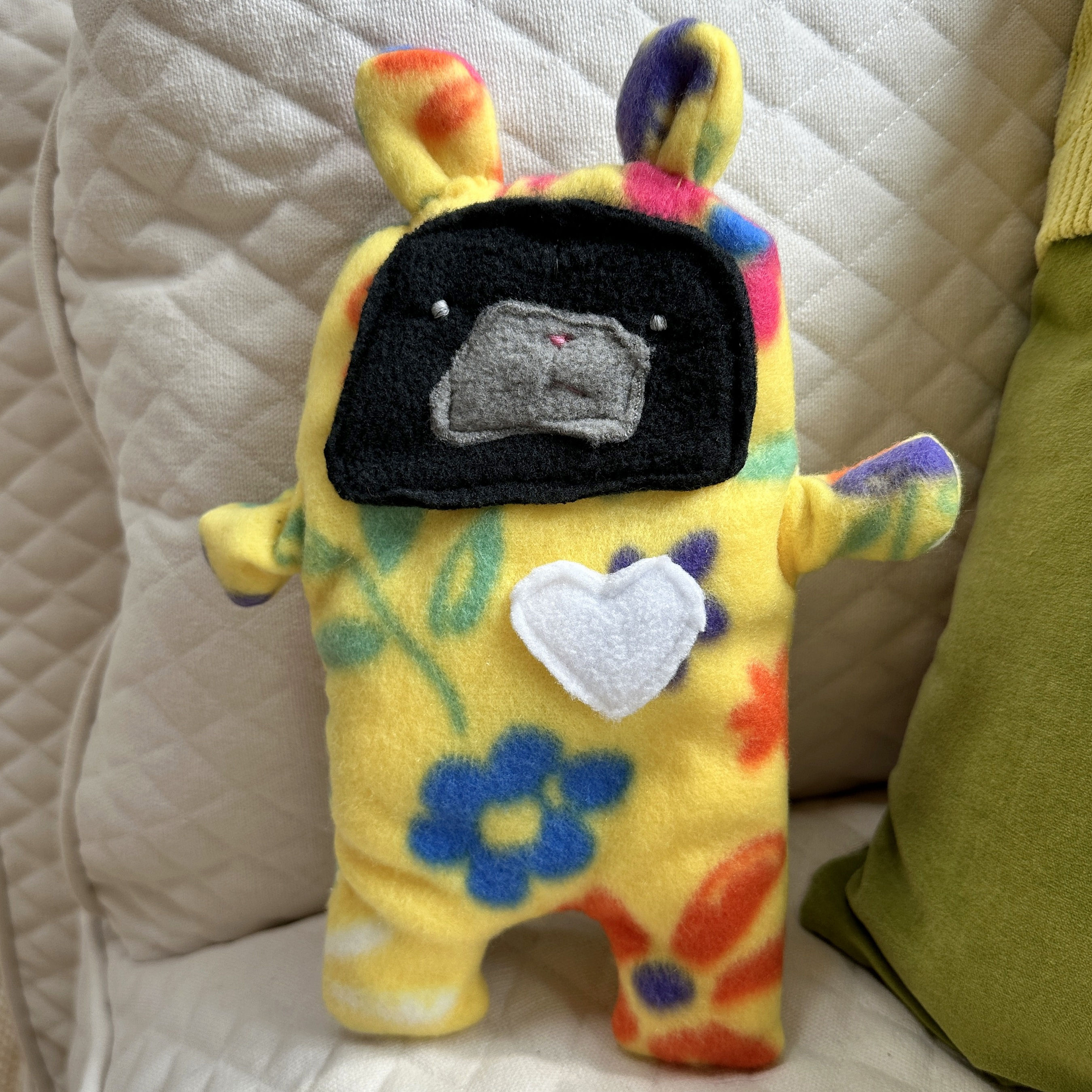 Ada ~ The Pink Nose Pug Bunny Bummlie ~ Stuffing Free Dog Toy