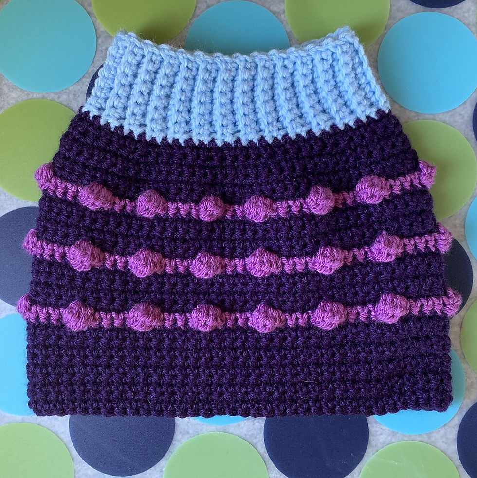 Size M - Dog Sweater Vest - Blueberry Pie