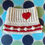 Thumbnail: Size M - Woofie Warmer - Red Heart Badge - Rugby-Stripe-Red