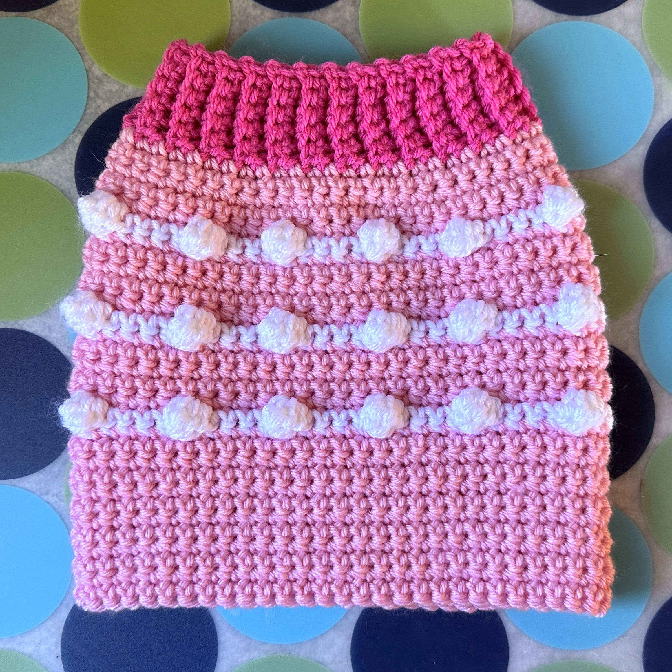 Size S - Dog Sweater Vest - Bubble Gum